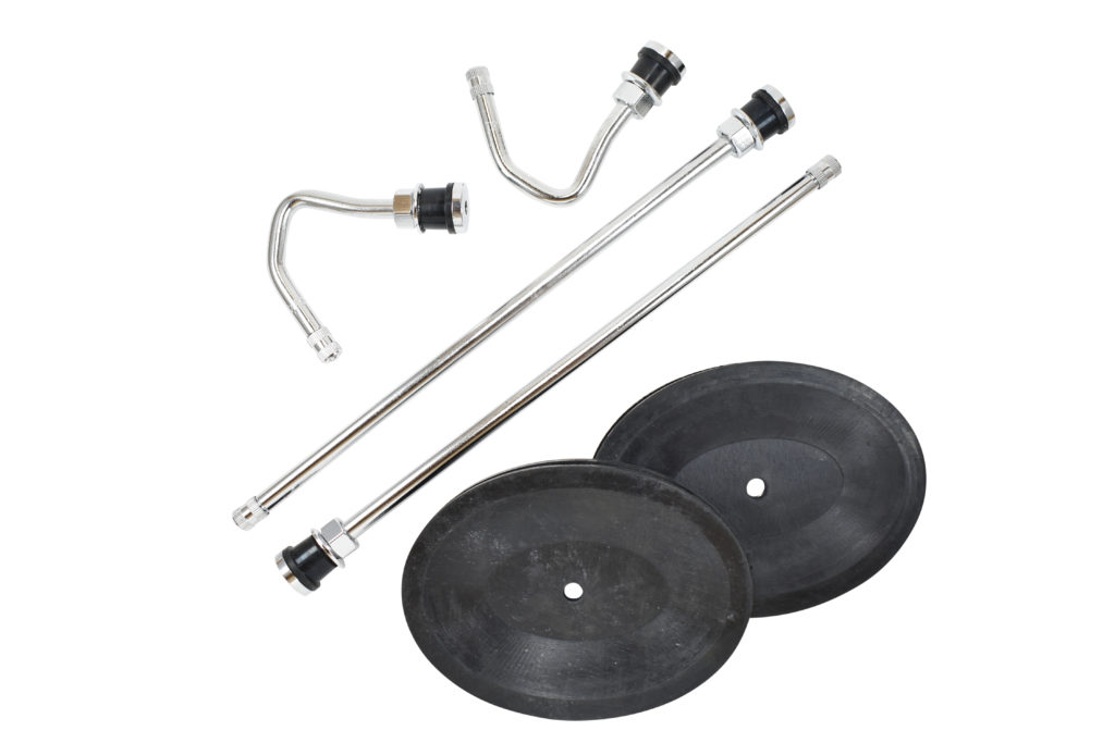 Dually Valve Stems for Dodge, Ford F450 F550 E350 E450 pre 1997 with Steel Wheels – DL1SSTC