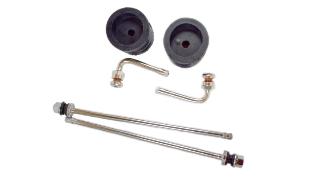 Dually Valve Stem for Motorhomes with 19.5″ Inner Steel, Outer Alcoa Aluminum Wheels DL3A